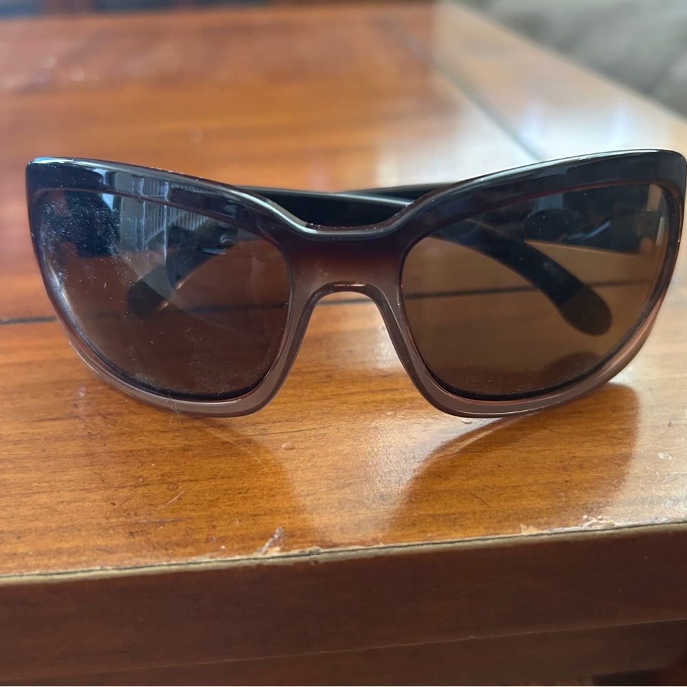 Bolle Black Wraparound Sunglasses with Glossy Finish